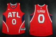 Revolution 30 Atlanta Hawks -0 Jeff Teague Red Stitched NBA Jersey