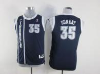 Oklahoma City Thunder #35 Kevin Durant Navy Blue Alternate Stitched Youth NBA Jersey