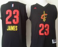 Cleveland Cavaliers -23 LeBron James Black New Fashion Stitched NBA Jersey