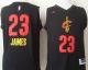 Cleveland Cavaliers -23 LeBron James Black New Fashion Stitched NBA Jersey