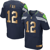 Nike Seahawks -12 Fan Steel Blue Team Color Stitched NFL Elite Gold Jersey Nike Seahawks -12 Fan Steel Blue Team Color Stitched NFL Elite Gold Jersey