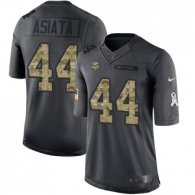 Minnesota Vikings -44 Matt Asiata Nike Anthracite 2016 Salute to Service Jersey