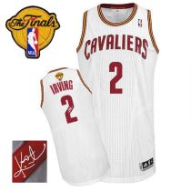 Revolution 30 Autographed Cleveland Cavaliers -2 Kyrie Irving White The Finals Patch Stitched NBA Je Revolution 30 Autographed Cleveland Cavaliers -2 Kyrie Irving White The Finals Patch Stitched NBA Je
