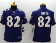 Nike Baltimore Ravens -82 Torrey Smith Purple Team Color NFL New Limited Jersey