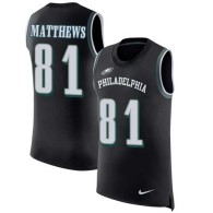 Nike Eagles -81 Jordan Matthews Black Alternate Stitched NFL Limited Rush Tank Top Jersey