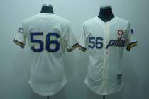 Mitchell and Ness Pilots #56 Jim Bouton Stitched Cream Throwback MLB Jersey Mitchell and Ness Pilots #56 Jim Bouton Stitched Cream Throwback MLB Jersey