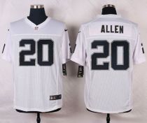 Nike Oakland Raiders #20 Nate Allen White Men's Stitched NFL Elite Jersey Nike Oakland Raiders #20 Nate Allen White Men's Stitched NFL Elite Jersey