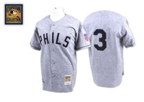 Mitchell And Ness 1942 Philadelphia Phillies #3 Chuck Klein Grey Stitched MLB Jersey Mitchell And Ness 1942 Philadelphia Phillies #3 Chuck Klein Grey Stitched MLB Jersey