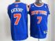 New York Knicks -7 Carmelo Anthony Blue Road New 2012-13 Season Stitched NBA Jersey