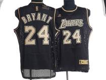 Los Angeles Lakers -24 Kobe Bryant Stitched Black Grey Number NBA Jersey Los Angeles Lakers -24 Kobe Bryant Stitched Black Grey Number NBA Jersey