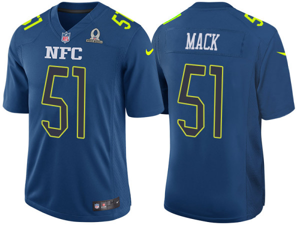 2017 PRO BOWL NFC ALEX MACK BLUE GAME JERSEY