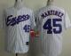 Mitchell And Ness 1982 Expos -45 Pedro Martinez White Black Strip Throwback Stitched MLB Jersey