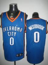 Oklahoma City Thunder -0 Russell Westbrook Stitched Blue NBA Jersey