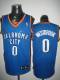 Oklahoma City Thunder -0 Russell Westbrook Stitched Blue NBA Jersey