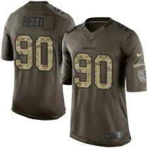 Nike Seahawks -90 Jarran Reed Green Stitched NFL Limited Salute to Service Jersey Nike Seahawks -90 Jarran Reed Green Stitched NFL Limited Salute to Service Jersey