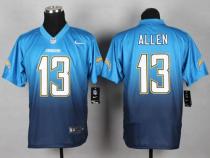 Nike San Diego Chargers #13 Keenan Allen Electric Blue Navy Blue Men’s Stitched NFL Elite Fadeaway F