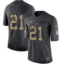 Arizona Cardinals -21 Patrick Peterson Nike Anthracite 2016 Salute to Service Jersey