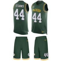 Packers -44 James Starks Green Team Color Stitched NFL Limited Tank Top Suit Jersey Packers -44 James Starks Green Team Color Stitched NFL Limited Tank Top Suit Jersey