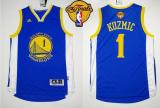 Revolution 30 Golden State Warriors -1 Ognjen Kuzmic Blue The Finals Patch Stitched NBA Jersey