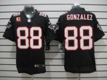 Nike Falcons 88 Tony Gonzalez Black Alternate With C Patch Stitched NFL Elite Jersey Nike Falcons 88 Tony Gonzalez Black Alternate With C Patch Stitched NFL Elite Jersey
