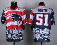 Nike New England Patriots -51 Jerod Mayo Navy Blue NFL Elite Noble Fashion Jersey