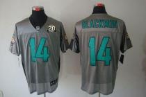 Nike Jacksonville Jaguars #14 Justin Blackmon Grey Shadow With 20TH Season Patch Men's Stitched NFL