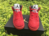 Authentic Air Jordan 5 GS “Red Suede”