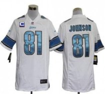 Nike Lions -81 Calvin Johnson White With C Patch Stitched NFL Game Jersey Nike Lions -81 Calvin Johnson White With C Patch Stitched NFL Game Jersey