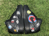 Authentic Supreme x NBA x Nike Air Force 1 Mid Black