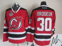 Autographed New Jersey Devils -30 Martin Brodeur Stitched Red NHL Jersey Autographed New Jersey Devils -30 Martin Brodeur Stitched Red NHL Jersey