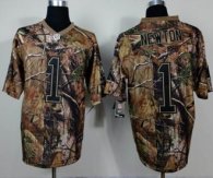 Nike Carolina Panthers -1 Cam Newton Camo Realtree NFL Elite Jersey
