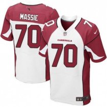 Nike Arizona Cardinals -70 Massie Jersey White Elite Road Jersey