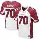 Nike Arizona Cardinals -70 Massie Jersey White Elite Road Jersey