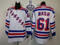 New York Rangers -61 Rick Nash White Road With 2014 Stanley Cup Finals Stitched NHL Jersey New York Rangers -61 Rick Nash White Road With 2014 Stanley Cup Finals Stitched NHL Jersey