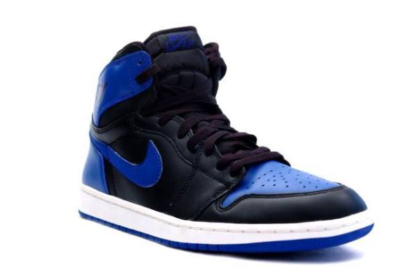 Authentic Air Jordan 1 Retro Hi OG  Black and Varsity Royal