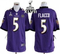 Nike Ravens -5 Joe Flacco Purple Team Color Super Bowl XLVII Stitched NFL Game Jersey Nike Ravens -5 Joe Flacco Purple Team Color Super Bowl XLVII Stitched NFL Game Jersey