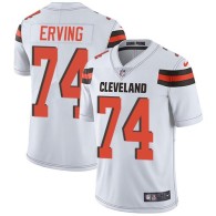 Nike Browns -74 Cameron Erving White Stitched NFL Vapor Untouchable Limited Jersey