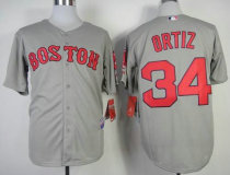 Boston Red Sox #34 David Ortiz Grey Stitched MLB Jersey Boston Red Sox #34 David Ortiz Grey Stitched MLB Jersey