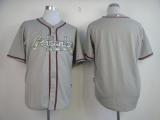 Atlanta Braves Blank Grey USMC Cool Base Stitched MLB Jersey