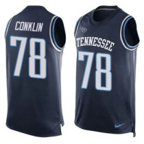 Nike Titans -78 Jack Conklin Navy Blue Alternate Stitched NFL Limited Tank Top Jersey Nike Titans -78 Jack Conklin Navy Blue Alternate Stitched NFL Limited Tank Top Jersey