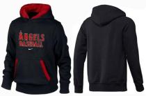 Los Angeles Angels Pullover Hoodie Black Red Los Angeles Angels Pullover Hoodie Black Red