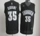 Oklahoma City Thunder -35 Kevin Durant Black White Stitched NBA Jersey