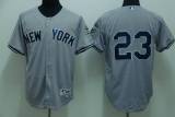 New York Yankees -23 Don Mattingly Stitched Grey MLB Jersey