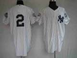 New York Yankees -2 Derek Jeter Stitched White MLB Jersey