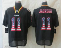 New Nike Washington RedSkins -11 DeSean Jackson USA Flag Fashion Black Elite Jerseys