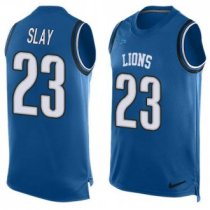 Nike Lions -23 Darius Slay Blue Team Color Stitched NFL Limited Tank Top Jersey Nike Lions -23 Darius Slay Blue Team Color Stitched NFL Limited Tank Top Jersey