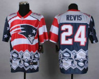 Nike New England Patriots -24 Darrelle Revis Navy Blue NFL Elite Noble Fashion Jersey