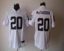 Nike Oakland Raiders #20 Darren McFadden White Men's Stitched NFL Elite Jersey Nike Oakland Raiders #20 Darren McFadden White Men's Stitched NFL Elite Jersey