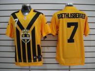 Nike Pittsburgh Steelers #7 Ben Roethlisberger Gold 1933s Throwback Men's Stitched NFL Elite Jersey