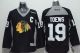 Chicago Blackhawks -19 Jonathan Toews Black Practice Stitched NHL Jersey
